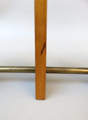 Scandinavian Teak & Brass 5-Fold Candleholder, 1960s-EY-1279827