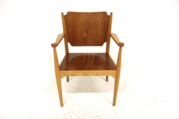 Scandinavian Teak Chair in Beech, Sweden, 1960s-GEK-1709090