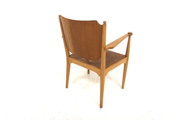 Scandinavian Teak Chair in Beech, Sweden, 1960s-GEK-1709090