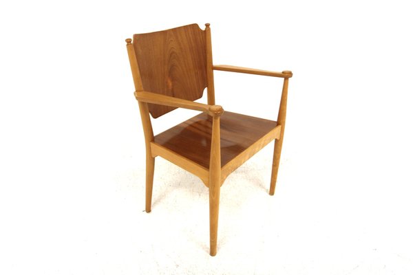 Scandinavian Teak Chair in Beech, Sweden, 1960s-GEK-1709090