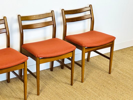 Scandinavian Teak Chairs, 1960s, Set of 4-PLK-2017505