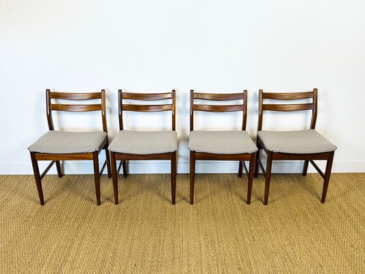 Scandinavian Teak Chairs, 1960s, Set of 4-PLK-2017512