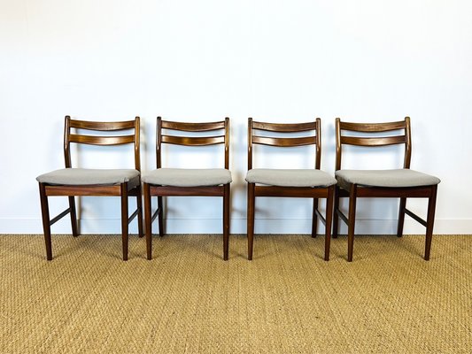 Scandinavian Teak Chairs, 1960s, Set of 4-PLK-2017512