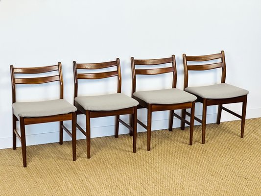 Scandinavian Teak Chairs, 1960s, Set of 4-PLK-2017512