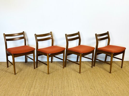 Scandinavian Teak Chairs, 1960s, Set of 4-PLK-2017505