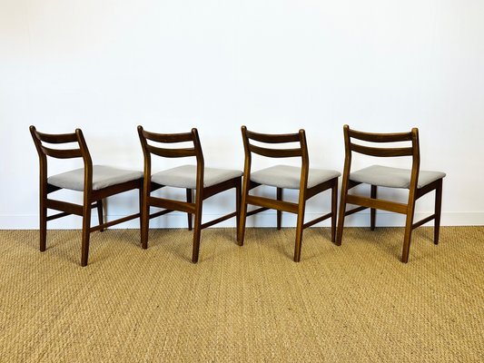 Scandinavian Teak Chairs, 1960s, Set of 4-PLK-2017512