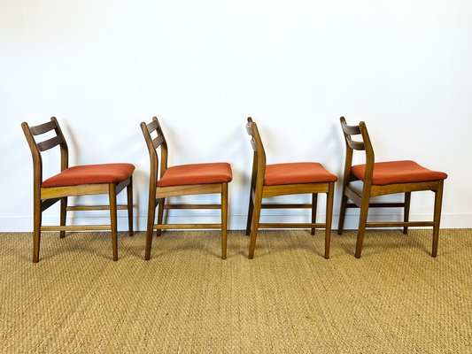 Scandinavian Teak Chairs, 1960s, Set of 4-PLK-2017505