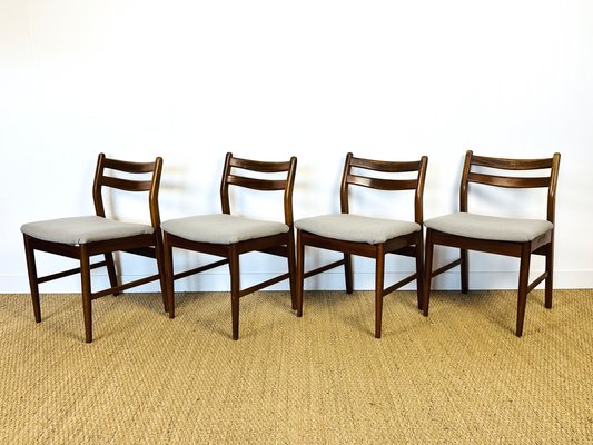 Scandinavian Teak Chairs, 1960s, Set of 4-PLK-2017512