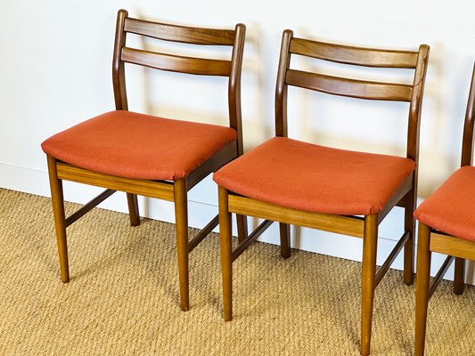 Scandinavian Teak Chairs, 1960s, Set of 4-PLK-2017505