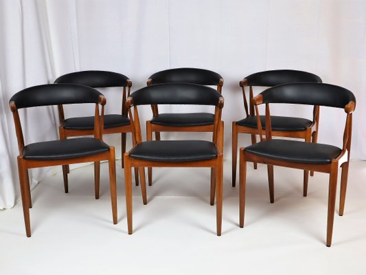 Scandinavian Teak Chairs by Johannes Andersen, 1960s, Set of 6-YBU-1436182