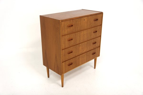 Scandinavian Teak Chest of Drawers, Sweden, 1950s-GEK-2035542