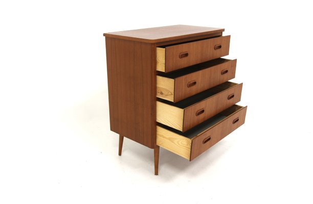 Scandinavian Teak Chest of Drawers, Sweden, 1950s-GEK-2035539