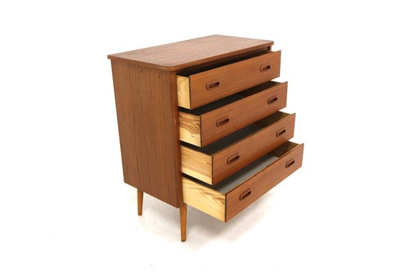 Scandinavian Teak Chest of Drawers, Sweden, 1950s-GEK-2043260