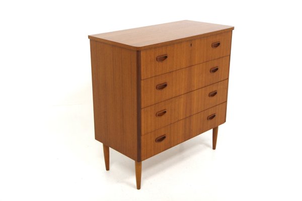 Scandinavian Teak Chest of Drawers, Sweden, 1950s-GEK-2035540