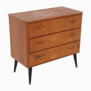 Scandinavian Teak Chest of Drawers, Sweden, 1950s-GEK-2043077