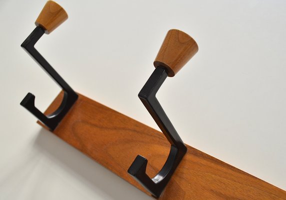 Scandinavian Teak Coat Hooks, 1960s-OV-1808084