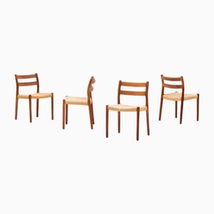 Scandinavian Teak Dining Chairs by Niels O. Møller for J.L. Møllers Denmark, 1950s, Set of 4-RTX-2034616