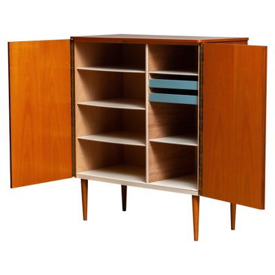 Scandinavian Teak Folding Door Cabinet, 1950s-JE-987138