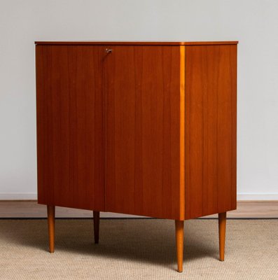 Scandinavian Teak Folding Door Cabinet, 1950s-JE-987138