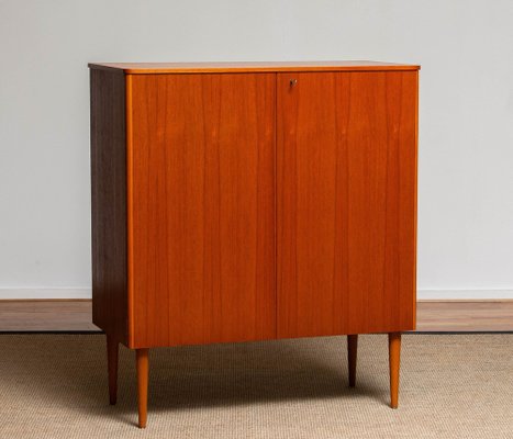 Scandinavian Teak Folding Door Cabinet, 1950s-JE-987138