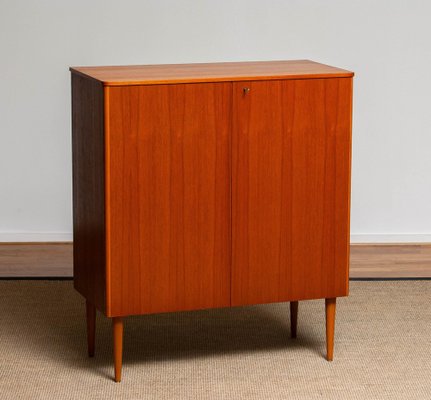 Scandinavian Teak Folding Door Cabinet, 1950s-JE-987138