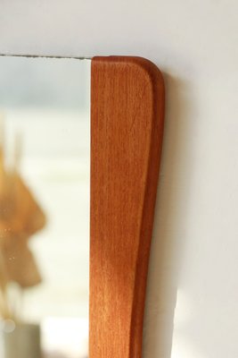 Scandinavian Teak Free Form Mirror, 1960s-YRI-2018532