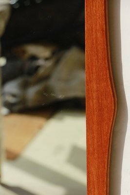 Scandinavian Teak Free Form Mirror, 1960s-YRI-2018532