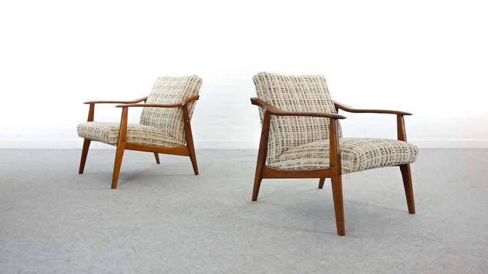 Scandinavian Teak Lounge Chairs, 1960s, Set of 2-EE-895657