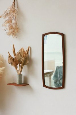 Scandinavian Teak Mirror, 1960s-YRI-2019730