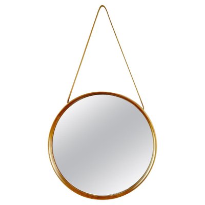 Scandinavian Teak Mirror attributed to Uno and Osten Kristiansson for Luxus Vittsjö Sweden, 1960s-MH-1403586