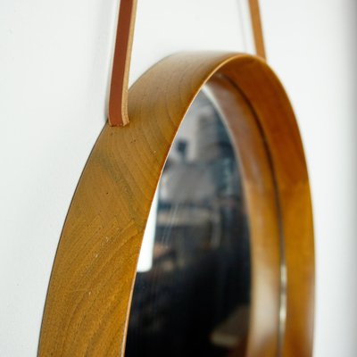 Scandinavian Teak Mirror attributed to Uno and Osten Kristiansson for Luxus Vittsjö Sweden, 1960s-MH-1403586