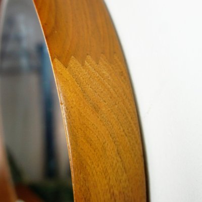 Scandinavian Teak Mirror attributed to Uno and Osten Kristiansson for Luxus Vittsjö Sweden, 1960s-MH-1403586