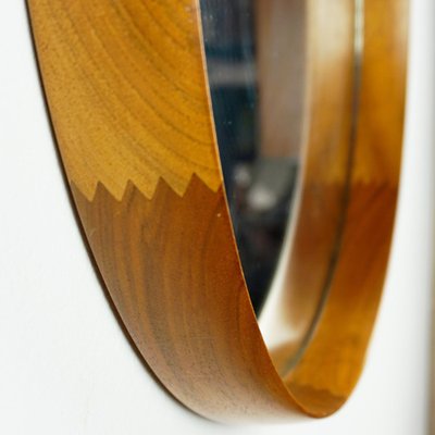 Scandinavian Teak Mirror attributed to Uno and Osten Kristiansson for Luxus Vittsjö Sweden, 1960s-MH-1403586