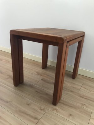 Scandinavian Teak Nesting Tables, 1960s, Set of 2-XQY-775157