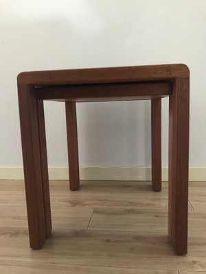 Scandinavian Teak Nesting Tables, 1960s, Set of 2-XQY-775157