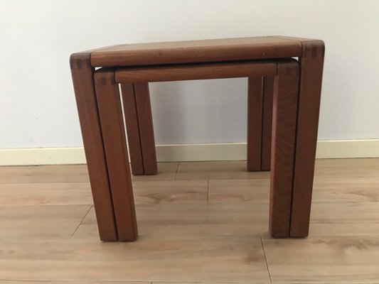 Scandinavian Teak Nesting Tables, 1960s, Set of 2-XQY-775157