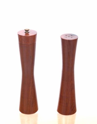 Scandinavian Teak Salt and Pepper Grinders, 1960s, Set of 2-GCG-1104397