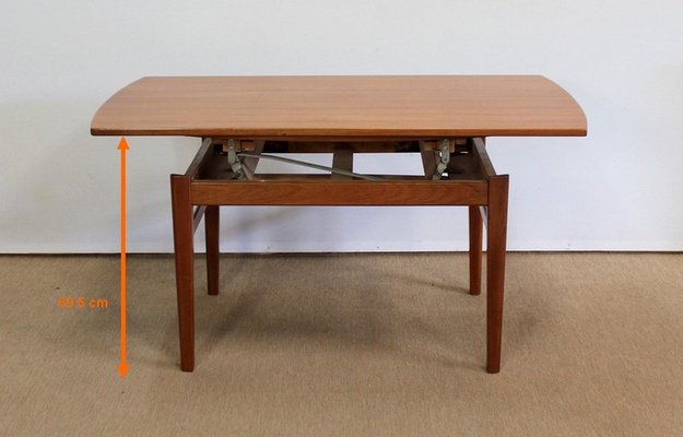 Scandinavian Teak Sesam Table by F. Ohlsson for Tingströms, 1960s-RVK-1034586