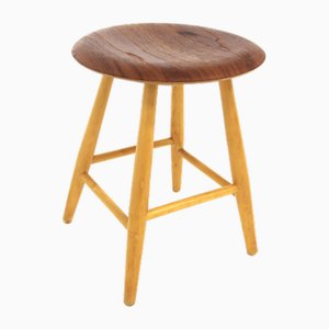 Scandinavian Teak Stool, Sweden, 1950s-GEK-2022969