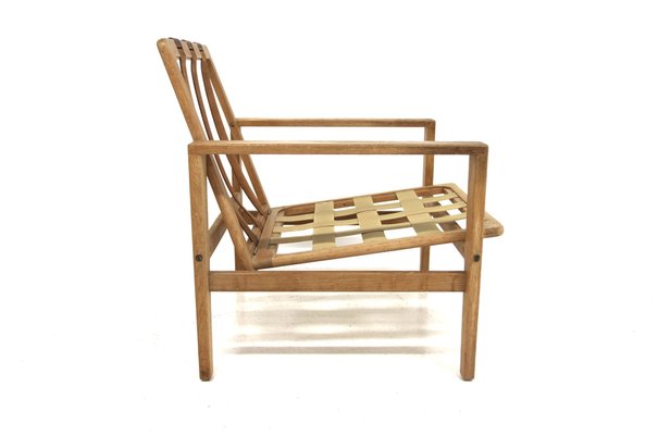 Scandinavian Tornado Armchair in Oak by Eric Merthen, Sweden, 1960s-GEK-1761773