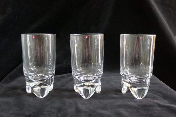 Scandinavian Tripod Drinking Glasses from Iittala, Finland, 1970s, Set of 3-VRE-754281