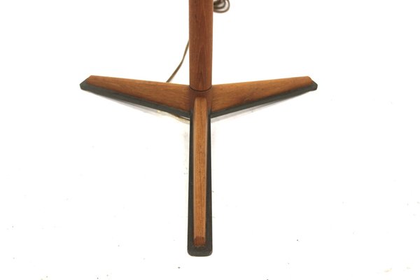 Scandinavian Tripod Teak Floor Lamp, Sweden, 1960s-GEK-2043068