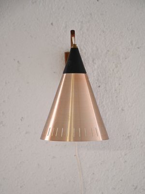 Scandinavian Wall Lamp with Teak Arm, 1960s-QWP-2042850