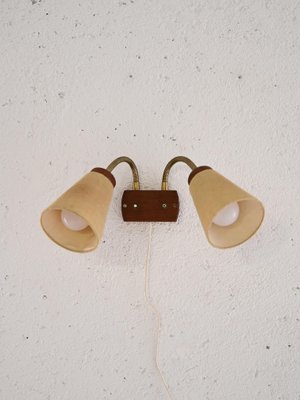 Scandinavian Wall Lamp with Two Light Points, 1960s-QWP-2042101