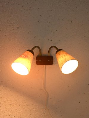 Scandinavian Wall Lamp with Two Light Points, 1960s-QWP-2042101