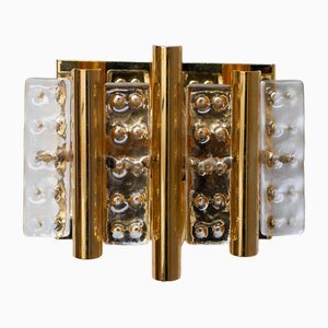 Scandinavian Wall Mounted Sconce in Crystal Glass and Brass by Hans Agne Jakobsson for Markaryd-JIE-2024751