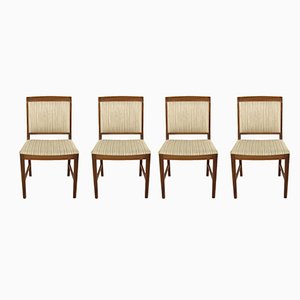 Scandinavian Walnut Chairs, 1950, Set of 4-GEK-1750309