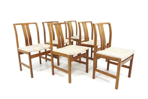 Scandinavian Walnut Chairs, 1960, Set of 6-GEK-1798242