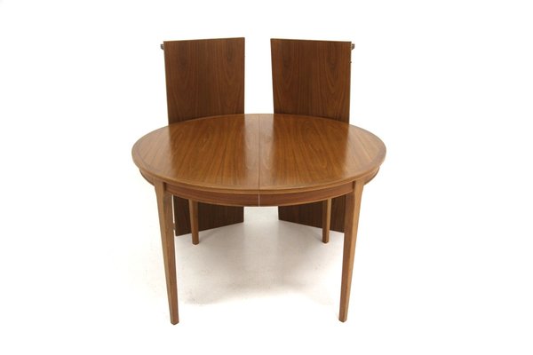 Scandinavian Walnut Dining Table, Sweden, 1960s-GEK-1749555