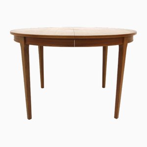 Scandinavian Walnut Dining Table, Sweden, 1960s-GEK-1749555